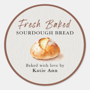 Fresh Baked Sourdough Bread Home Bakery Sticker