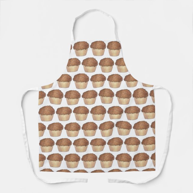 Fresh Baked Streusel Crumb Muffin Bake Sale Foodie Apron (Front)