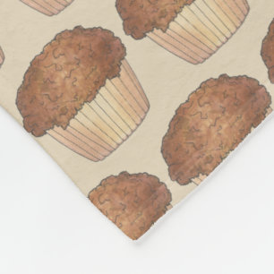 Fresh Baked Streusel Crumb Muffin Bake Sale Foodie Fleece Blanket