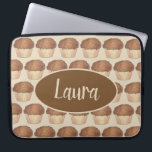Fresh Baked Streusel Crumb Muffin Bake Sale Foodie Laptop Sleeve<br><div class="desc">Design features an original marker illustration of a delicious fresh baked crumb muffin with crumbly streusel topping. Ideal for your favourite foodie, baker, or pastry chef! This foodie illustration is also available on other products. Don't see what you're looking for? Need help with customisation? Contact Rebecca to have something designed...</div>
