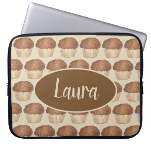 Fresh Baked Streusel Crumb Muffin Bake Sale Foodie Laptop Sleeve