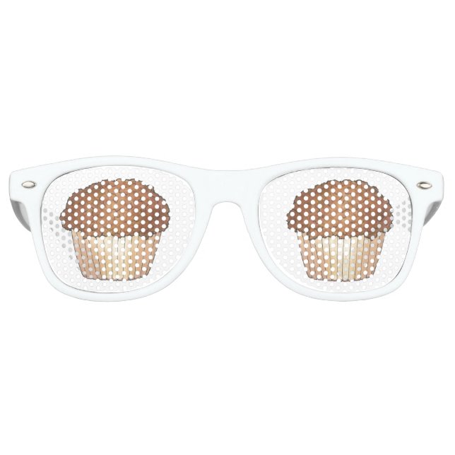 Fresh Baked Streusel Crumb Muffin Bake Sale Foodie Retro Sunglasses (Front)