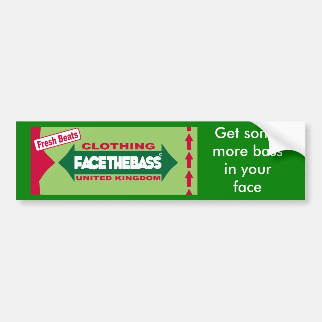 Fresh Beats Bumper Sticker (Front)