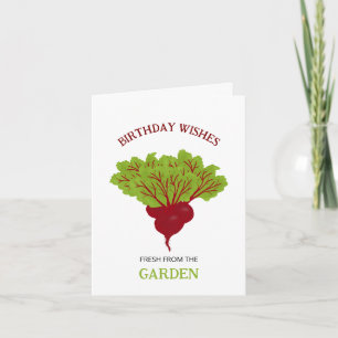 Fresh Beet Collection Birthday Card