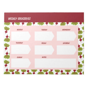 Fresh Beet Collection  Notepad