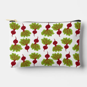 Fresh Beet Collection White Accessory Pouch