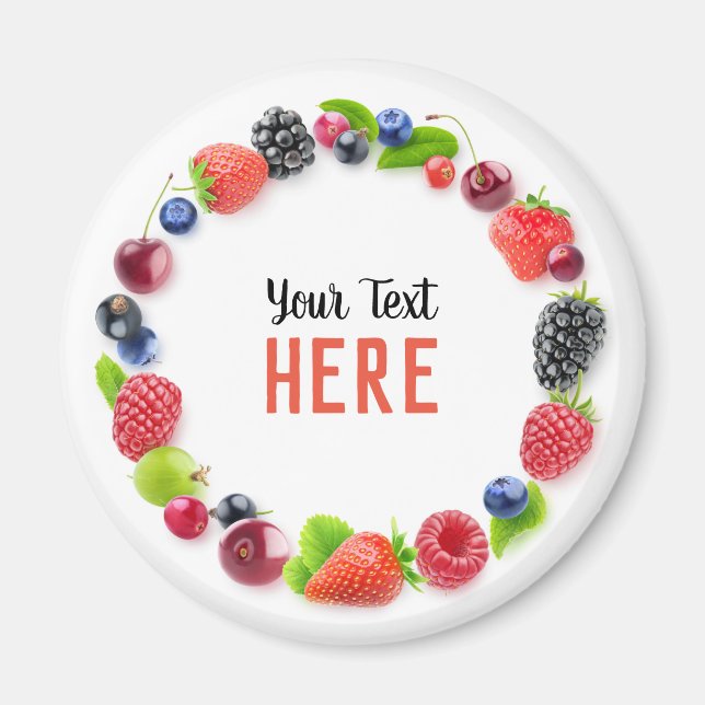 Fresh berries frame magnet (Front)