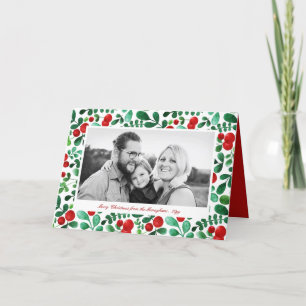 Fresh Berries Horizontal Photo Holiday Card