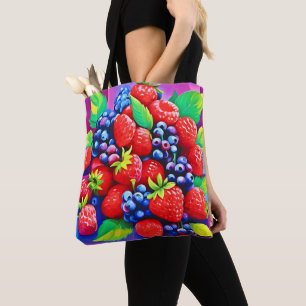 Fresh Berry Bounty Tote Bag