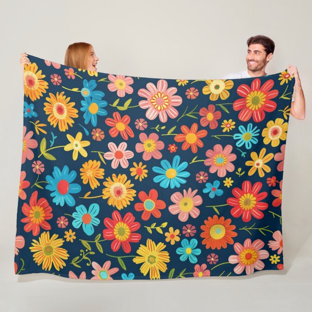 Fresh Blossom Energy 60x80 Fleece Blanket (In Situ)