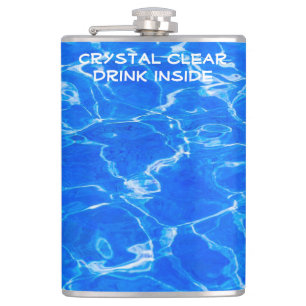 Fresh Blue Water Hip Flask