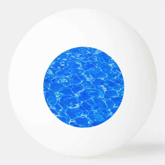Fresh Blue Water Ping Pong Ball (Front)
