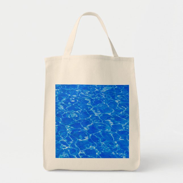 Fresh Blue Water Tote Bag (Front)