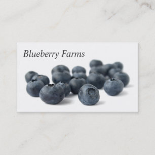 Fresh Blueberries Business Card