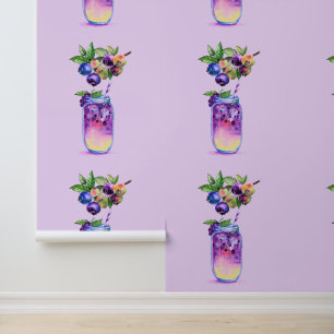 Fresh Blueberry Drink Wallpaper