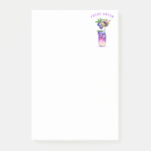 Fresh Blueberry Juice Cool Drink - Summer Party Post-it Notes