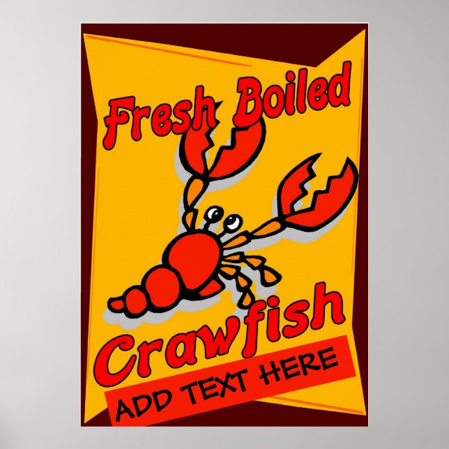 Fresh Boiled Crawfish Poster (Front)