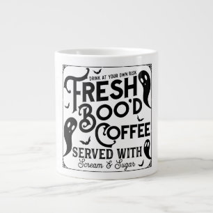 Fresh Boo'd Coffee Served with Scream & Sugar Large Coffee Mug