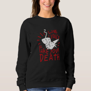 Fresh Brains Zombie Teacher Creepy Sweatshirt