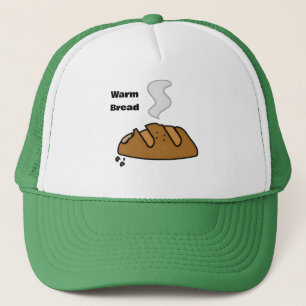 Fresh Bread Cute Bakery Illustration Bread Lover Trucker Hat