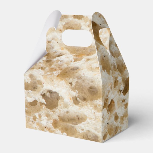 Fresh bread pattern favour box (Back Side)