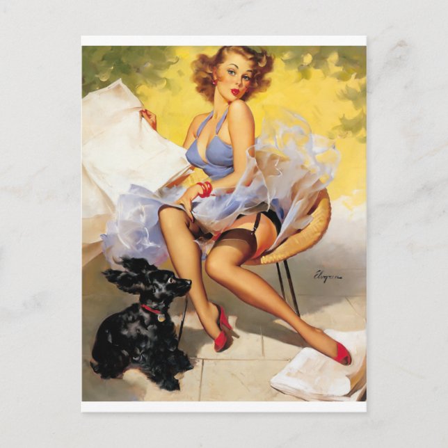 Fresh Breeze Pin Up Postcard (Front)