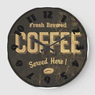 Fresh Brewed Coffee Clock