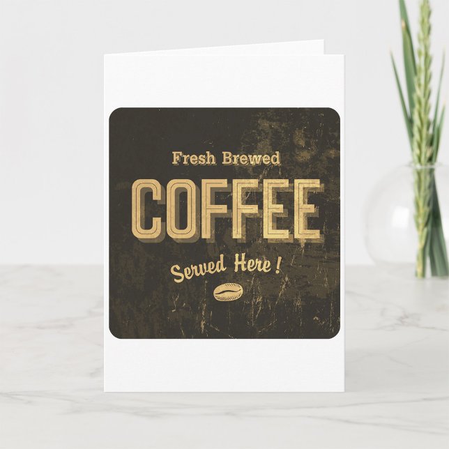 Fresh Brewed Coffee Greeting Cards (Creator Uploaded)