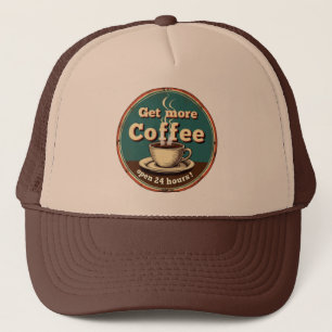 Fresh brewed coffee vintage  trucker hat