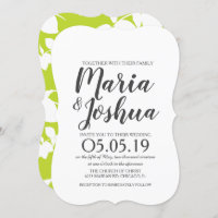 Fresh Bright Green Lemon Silo Pattern Wedding