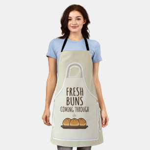 Fresh Buns Coming Through Funny Bakery Apron