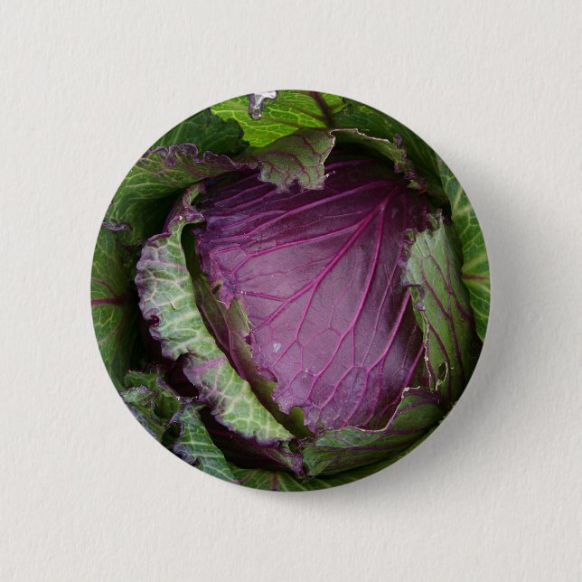 Fresh Cabbage 6 Cm Round Badge (Front)
