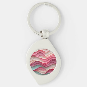 Fresh Candy Coloured Waves Key Ring