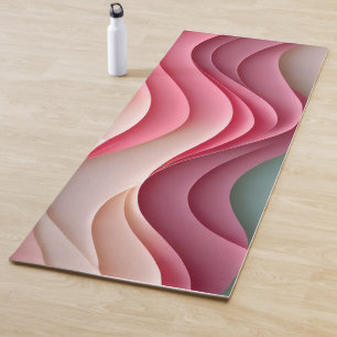 Fresh Candy Coloured Waves Yoga Mat