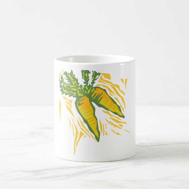 Fresh Carrot Colourful Vegetable Art Coffee Mug (Creator Uploaded)