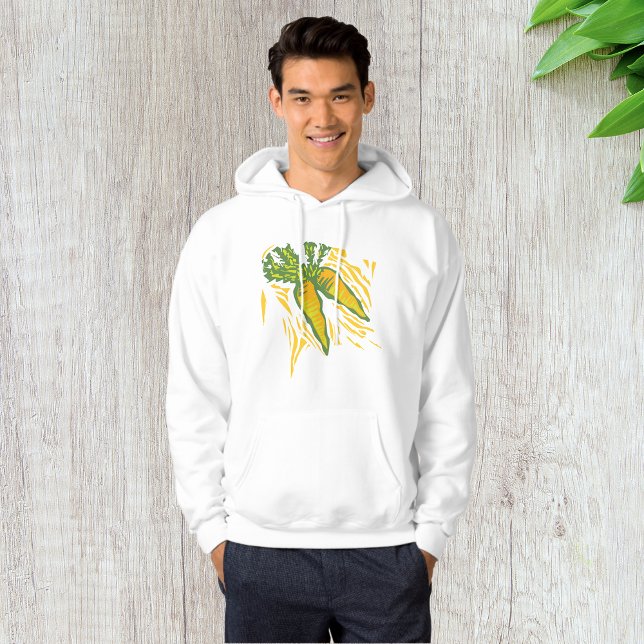 Fresh Carrot Colourful Vegetable Art Hoodie (Creator Uploaded)