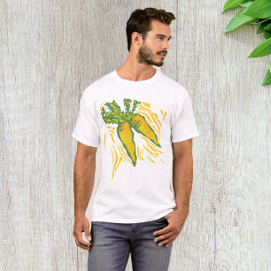 Fresh Carrot Colourful Vegetable Art T-Shirt