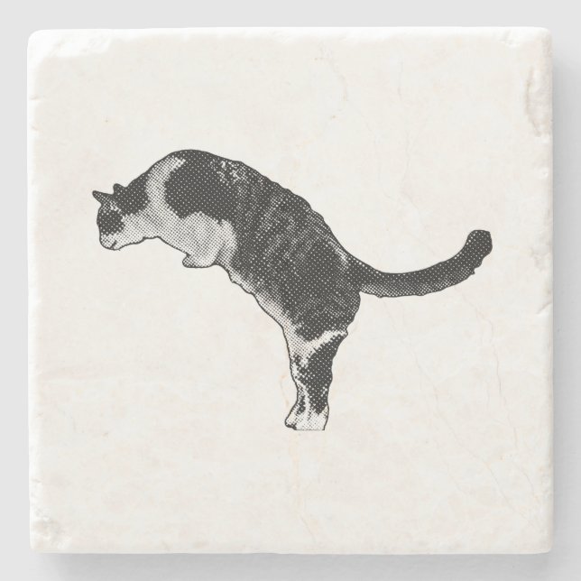 Fresh Cat Energy Stone Coaster (Front)