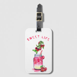 Fresh Cherry Drink Luggage Tag