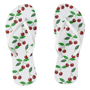 Fresh Cherry Seamless Pattern Thongs