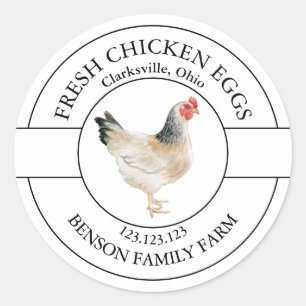 Fresh Chicken Eggs Label