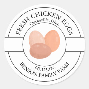 Fresh Chicken Eggs Label