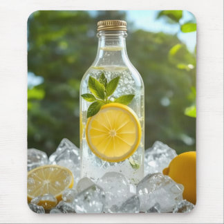 Fresh Chilled Lemon in a Bottle Mouse Pad