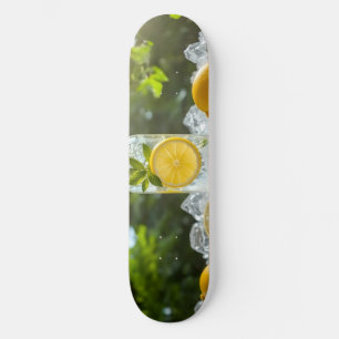 Fresh Chilled Lemon in a Bottle Skateboard