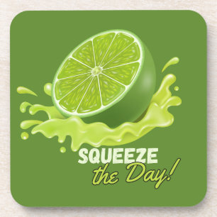 Fresh Citrus Coaster Set- Lime Design