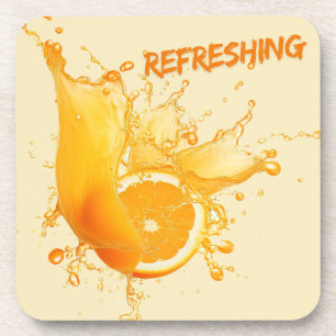Fresh Citrus Coaster Set- Orange Design