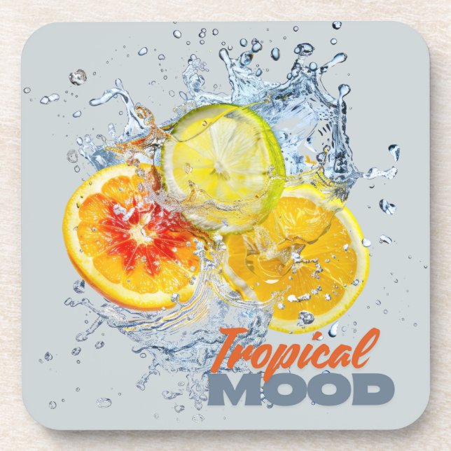 Fresh Citrus Coaster Set- Tropical Mood (Front)