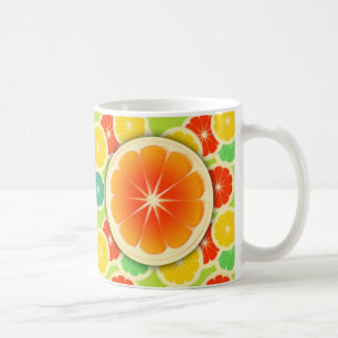 Fresh Citrus Fruit Design, Cute Colourful Coffee Mug