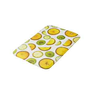 Fresh Citrus Fruits Bath Mat