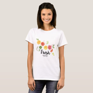 Fresh -  Citrus Fruits in Watercolor T-Shirt